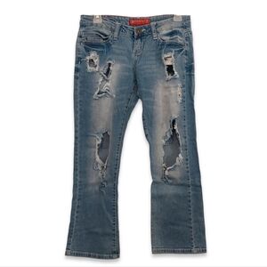 Red Rivet - Cropped Distressed Jeans Size 1